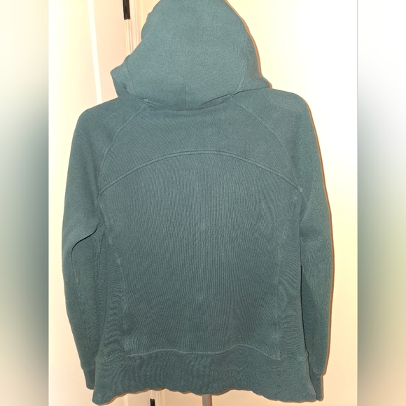 Women's Lululemon Scuba Full Zip Green Jasper Hoodie Size 14 - Picture 4 of 9